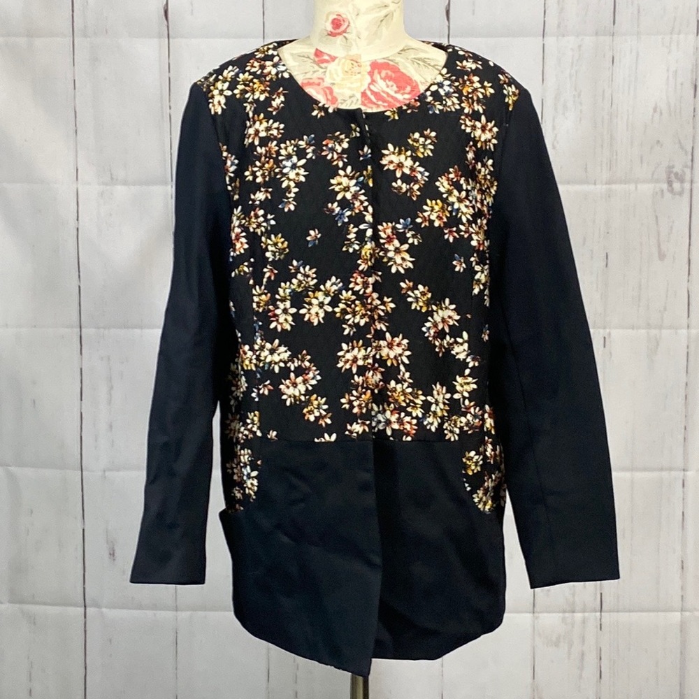 LOGO by Lori Goldstein floral coat